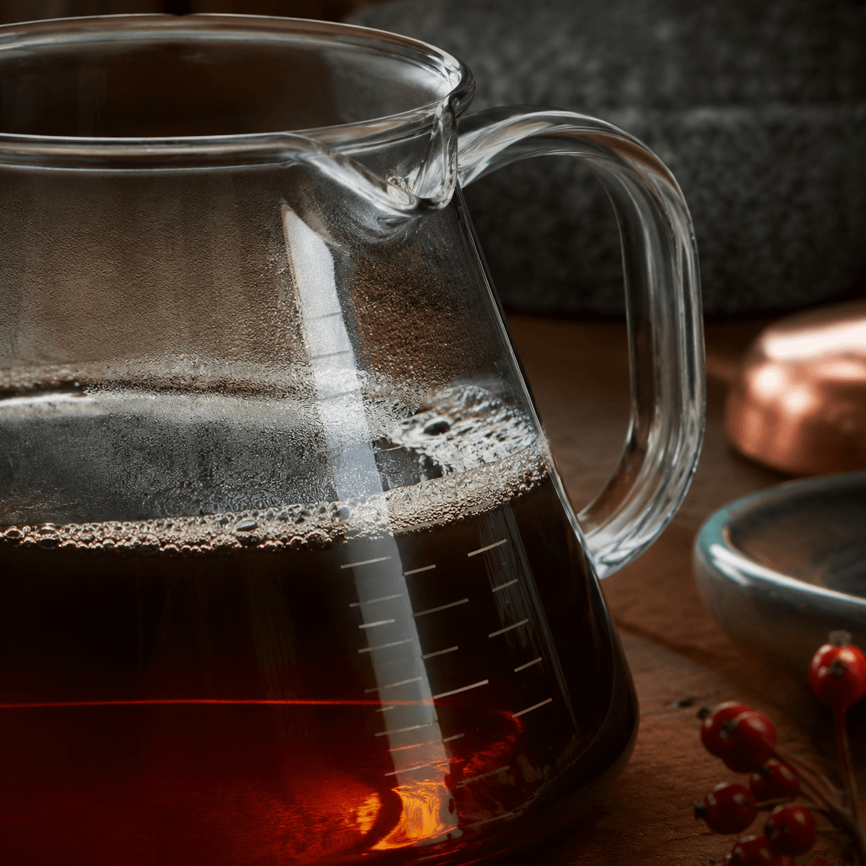 Glass Coffee Server — detail